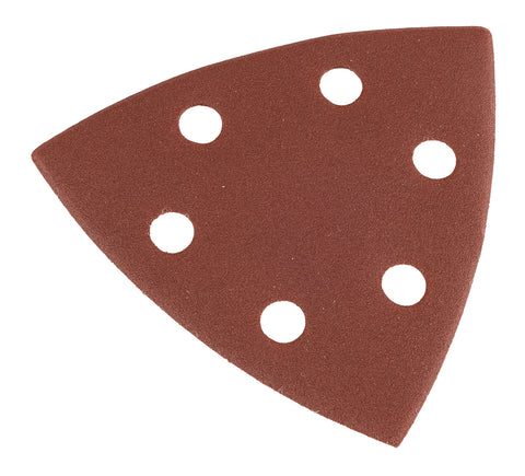 Csiszolópapír tépőzáras deltacsiszolóhoz 93x93mm, P80, 6 lyukas, 5db, min.rendelés: 3db