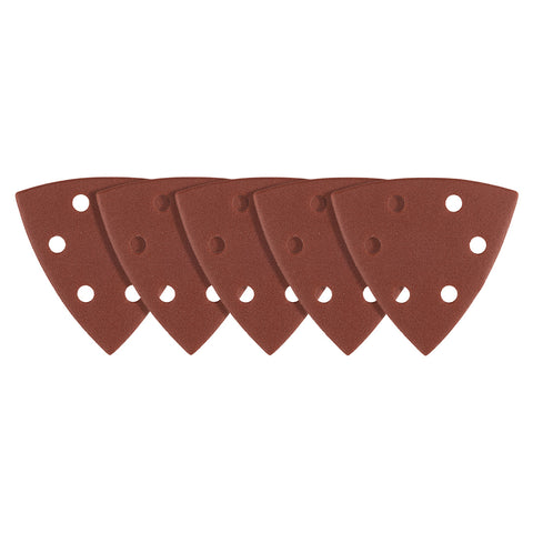 Csiszolópapír tépőzáras deltacsiszolóhoz 93x93mm, P80, 6 lyukas, 5db, min.rendelés: 3db
