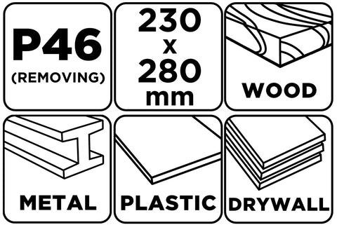 Csiszolópapír 230x280mm, P46, min. rendelés: 5db