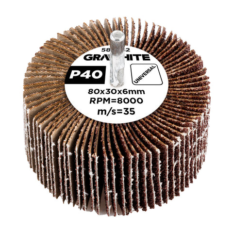 Csiszolókerék csapos 80x30x6mm, P40