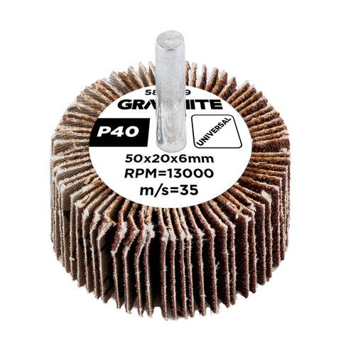 Csiszolókerék csapos 50x20x6mm, P40, min. rendelés: 3db
