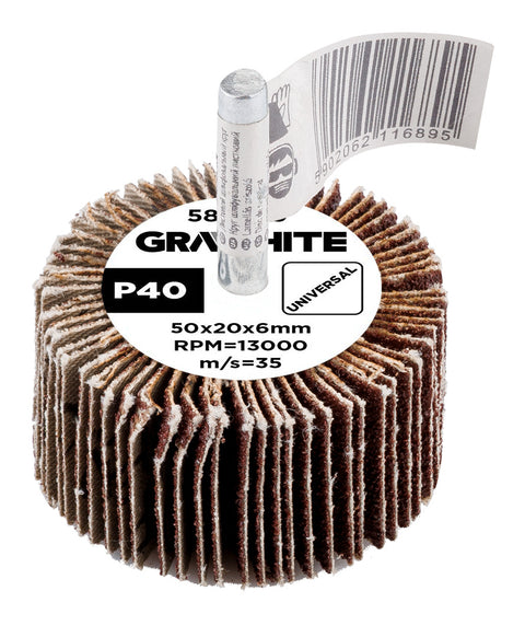 Csiszolókerék csapos 50x20x6mm, P40, min. rendelés: 3db