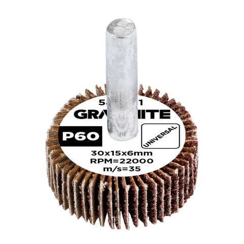 Csiszolókerék csapos 30x15x6mm, P60, min. rendelés: 3db