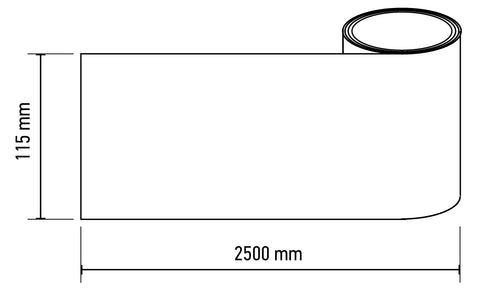 Csiszolóvászon tekercs 2,5mx115mm, P40