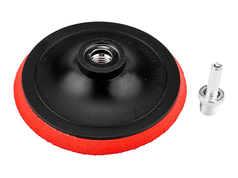 Rugalmas csiszolótányér, tépőzáras, 125mm, M14 + befogócsap