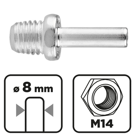 Adapter csiszolótányérokhoz, M14/8mm