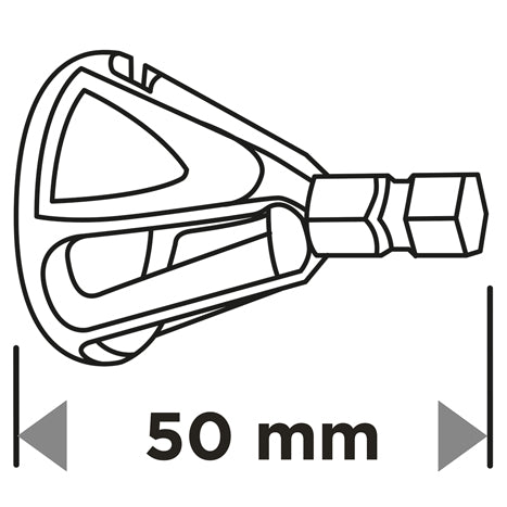 Külső sorjázó élletörő, 3-19mm, 1/4"-os szár, 50mm