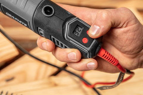 Mini fúró- és csiszológép 170W, fordulatszám kijelző, 190db kiegészítő, kofferben