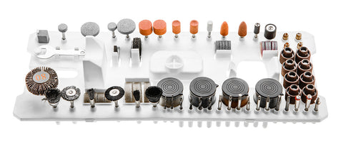 Mini fúró- és csiszológép 170W, fordulatszám kijelző, 190db kiegészítő, kofferben