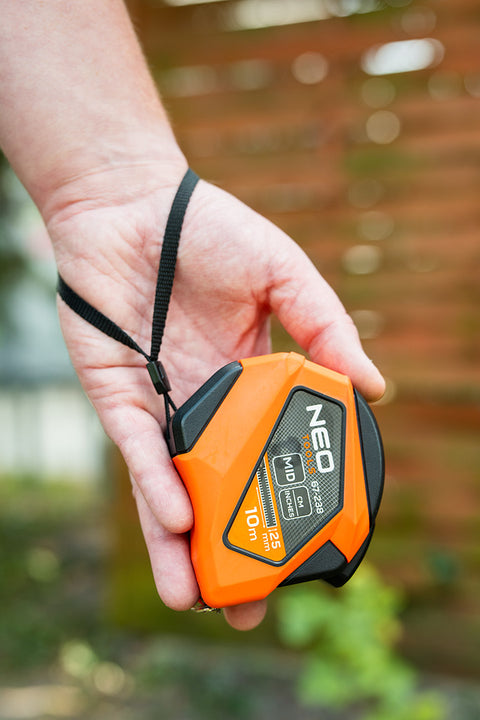 Mérőszalag 10m / 25 mm, mágneses, autostop, skála mm/inch