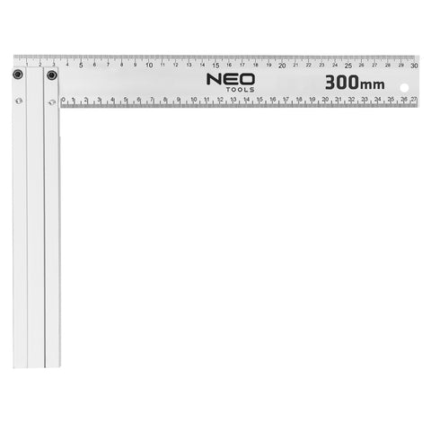Derékszög 300 mm aluminium, Neo