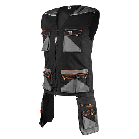 Munkamellény karcsúsított(slim fit), 60% pamut, 37% polyester, 3% elastane, 285 g/m2, több méretben