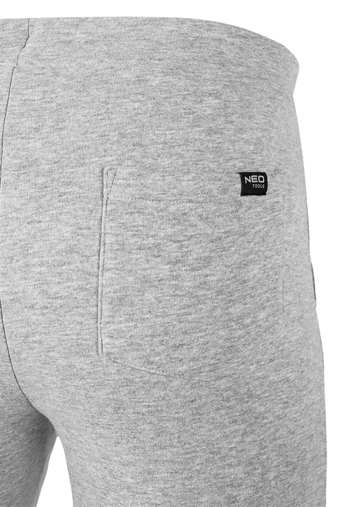 NEO TOOLS 81-280-XXXL Melegítő nadrág, COMFORT, szürke, 79% pamut, XXXL
