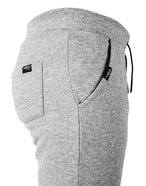 NEO TOOLS 81-280-XXXL Melegítő nadrág, COMFORT, szürke, 79% pamut, XXXL