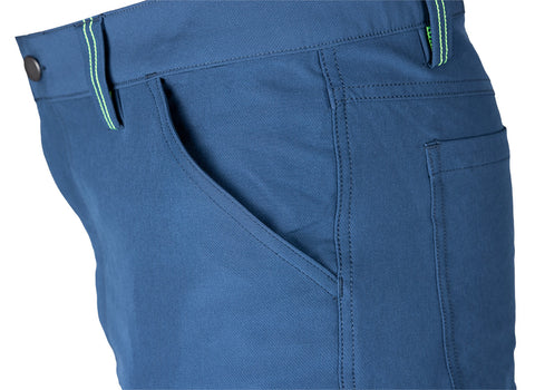 Munkásnadrág, Mix&Match, 4 irányú sztreccs, 230g/m2, kék-zöld, több méretben