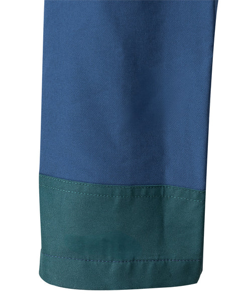 Munkásnadrág, Mix&Match, 4 irányú sztreccs, 230g/m2, kék-zöld, több méretben