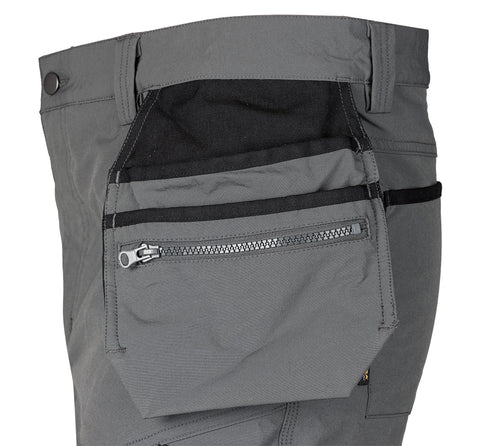 Munkásnadrág, Mix&Match, 4 irányú sztreccs, 230g/m2, külső csavarzsebekkel, cordura megerősítésekkel, szürke-fekete, több méretben