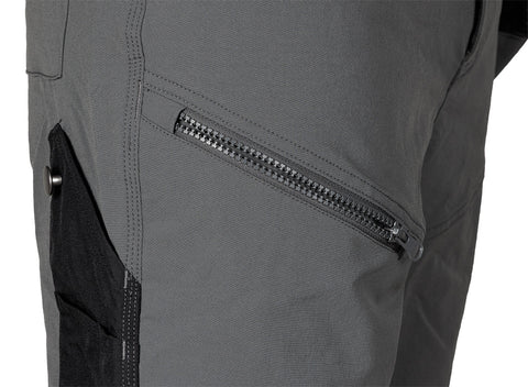 Munkásnadrág, Mix&Match, 4 irányú sztreccs, 230g/m2, külső csavarzsebekkel, cordura megerősítésekkel, szürke-fekete, több méretben