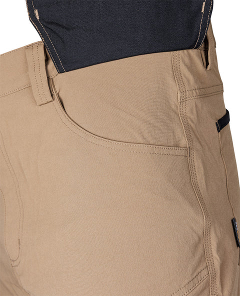 Munkásnadrág, Mix&Match, 4 irányú sztreccs, 230g/m2, külső csavarzsebekkel, cordura megerősítésekkel, bézs-fekete, több méretben