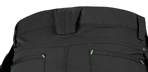 Munkásnadrág, Mix&Match, 4 irányú sztreccs, 230g/m2, külső csavarzsebekkel, cordura megerősítésekkel, fekete, több méretben