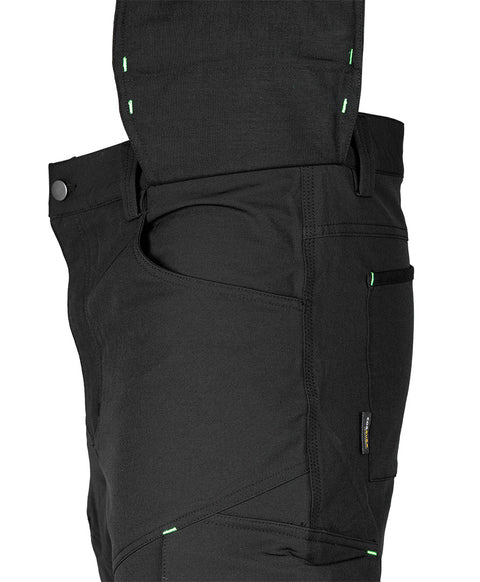 Munkásnadrág, Mix&Match, 4 irányú sztreccs, 230g/m2, külső csavarzsebekkel, cordura megerősítésekkel, fekete, több méretben