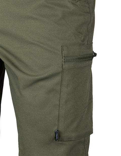 Munkás rövidnadrág Mix&Match 2 irányú sztreccs anyag, 185g/m2, zöld, L