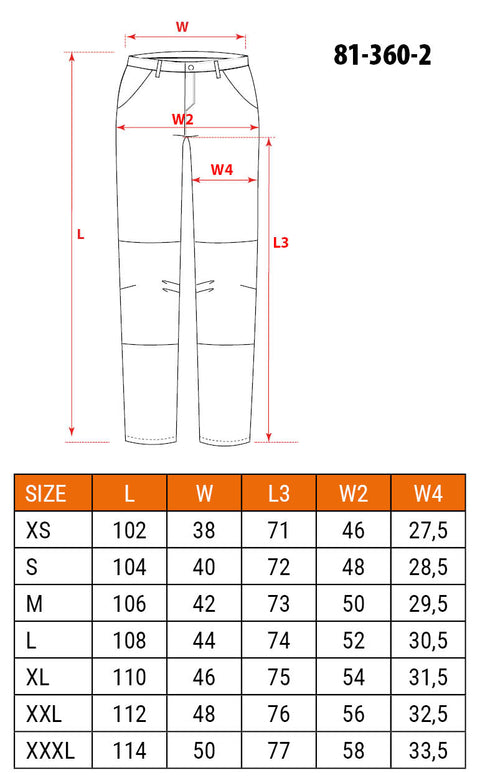 Farmer munkásnadrág, Denim, 82% pamut, Oxford szövet, térdvédő betét, cippzáras zsebek, szürke-fekete, több méretben