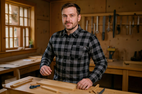 Flanel munkaing, szürke, 100% pamut, több méretben