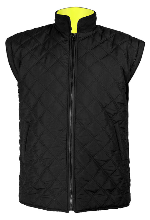 Láthatósági munkavédelmi kabát, univerzális 5 az1-ben, szigetelt, sárga, több méretben