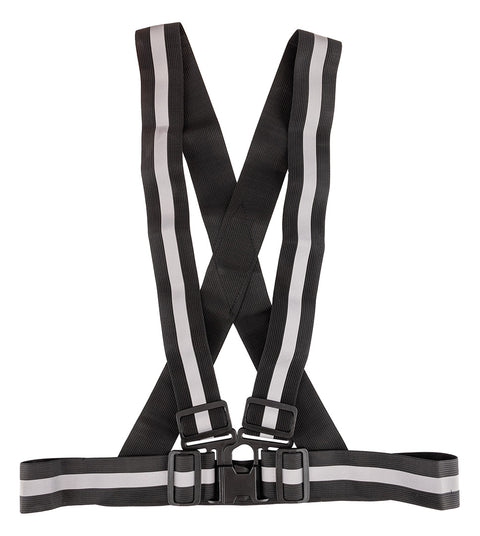 Láthatósági heveder, fényvisszaverő sávval, fekete