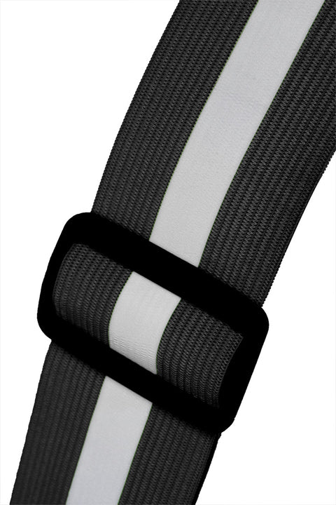 Láthatósági heveder, fényvisszaverő sávval, fekete