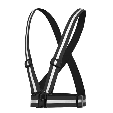 Láthatósági heveder, fényvisszaverő sávval, fekete