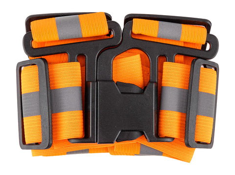 Láthatósági heveder, fényvisszaverő sávval, narancs