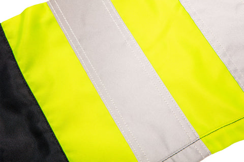 Kantáros munkanadrág, lélegző, 240gsm, polyester+pamut, tengerészkék, fényvisszaverő csíkokkal, több méretben