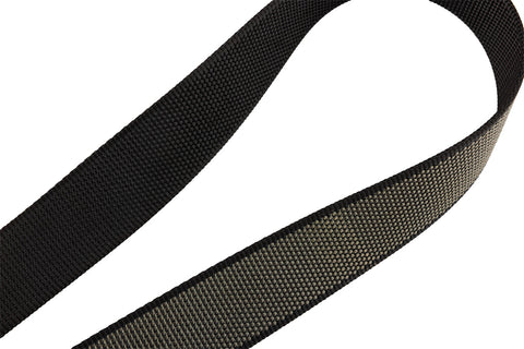 Öv munkanadrághoz, fém csatos, 130cm, 2oldalas szürke-fekete
