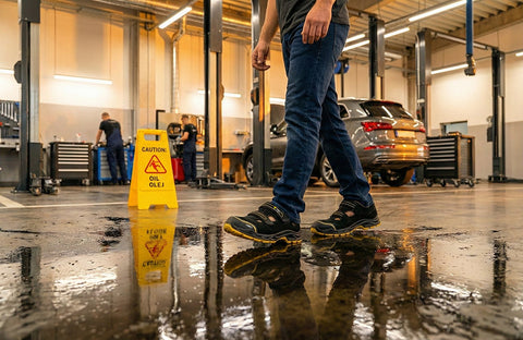 Munkavédelmi szandál, hasított marhabőr, S1 SR ESD, 39