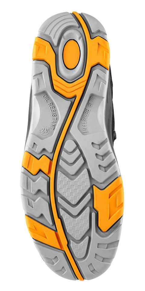 Munkavédelmi bakancs S1 SR C1 FO, kompozit orrmerevítő, hőszigetelt nubuk+PE felsőrész, csúszásmentes talp, több méretben