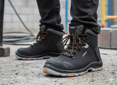 Munkavédelmi bakancs S1 SR C1 FO, kompozit orrmerevítő, hőszigetelt nubuk+PE felsőrész, csúszásmentes talp, több méretben