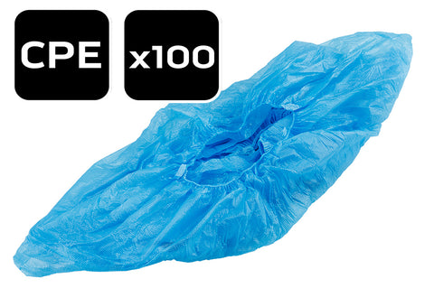 Cipővédő, lábzsák, cpe anyag, gumírozott szegély, 100db