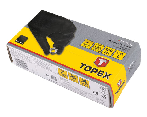 Munkakesztyű nitril bevonatú, 100db, több méretben