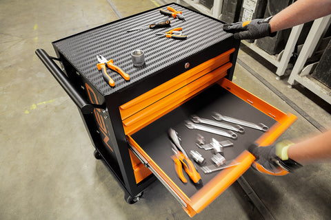 NEO TOOLS 84-214 Műhelykocsi, 5 fiókos, 680x460x825mm, szerszámkocsi