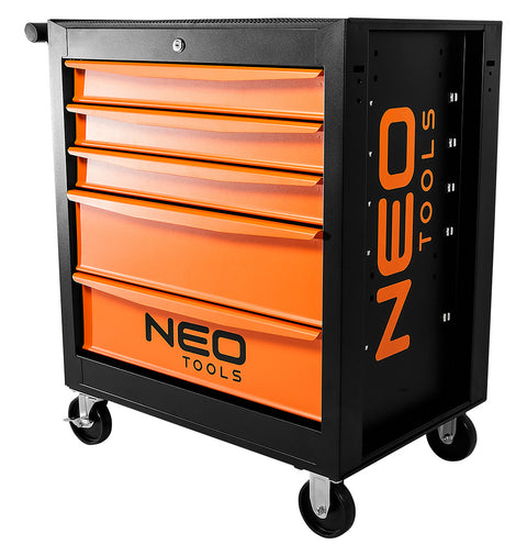 NEO TOOLS 84-214 Műhelykocsi, 5 fiókos, 680x460x825mm, szerszámkocsi