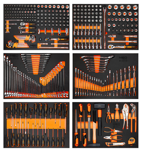 Műhelykocsi PRO, 12 fiókos, 359 szerszámmal, szerszámkocsi
