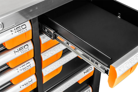 Műhelykocsi PRO, 12 fiókos, 359 szerszámmal, szerszámkocsi