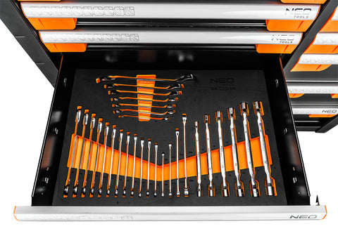 Műhelykocsi PRO, 12 fiókos, 359 szerszámmal, szerszámkocsi