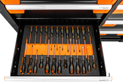 Műhelykocsi PRO, 12 fiókos, 359 szerszámmal, szerszámkocsi