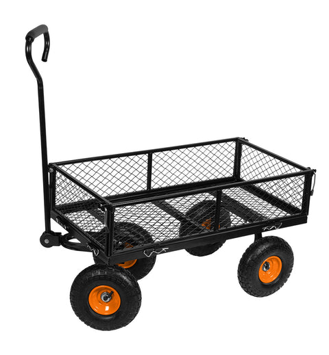 NEO TOOLS 84-406 Kerti kocsi, fémvázas, tömlős kerekekkel, 300kg teherbírás