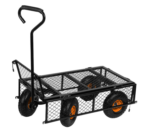 NEO TOOLS 84-406 Kerti kocsi, fémvázas, tömlős kerekekkel, 300kg teherbírás