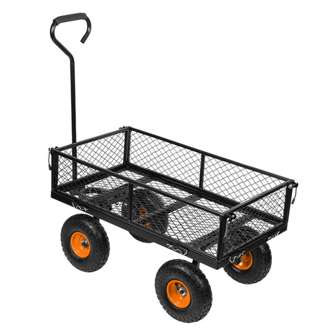 NEO TOOLS 84-406 Kerti kocsi, fémvázas, tömlős kerekekkel, 300kg teherbírás