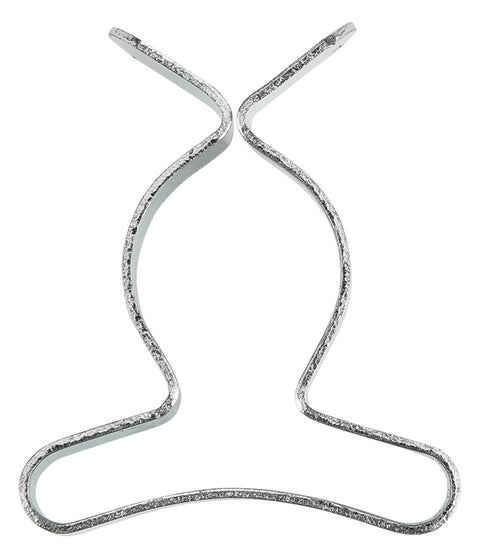 Szerszámtartó klipsz, falra szerelhető, horganyzott acél, átmérő 16mm, 10db